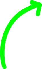 Handmade doodle arrow