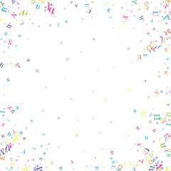 Concept of school background. Colorful childish