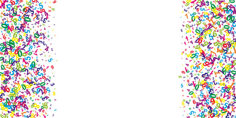 School math notebook cover. Colorful childish