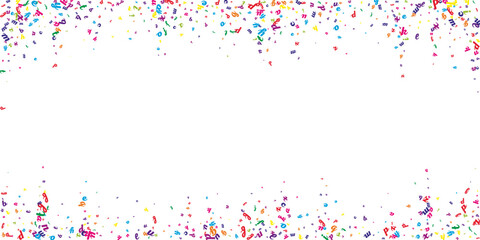 Scattered letters of latin alphabet. Colorful