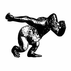 Obraz premium Gorilla kong silhouette vektor 