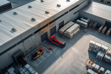 miniature containers at the port