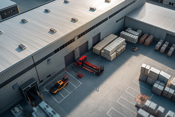 miniature containers at the port