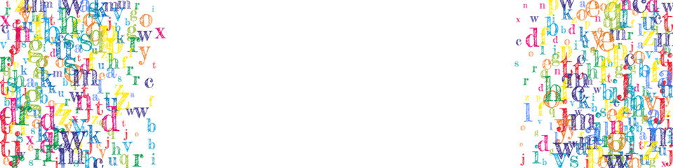 School notebook cover. Colorful childish floating