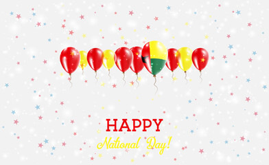 Guinea Independence Day Sparkling Patriotic