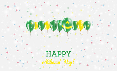 Mauritania Independence Day Sparkling Patriotic