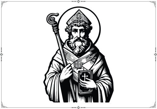 Saint Augustine - Vector Illustration