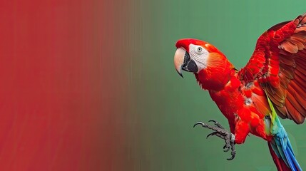 Fototapeta premium Vibrant Colorful Parrot Artwork Decorative