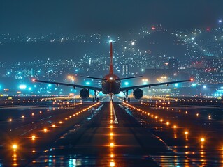 Midnight Departure: Capturing the Precision of Nighttime Airport Operations