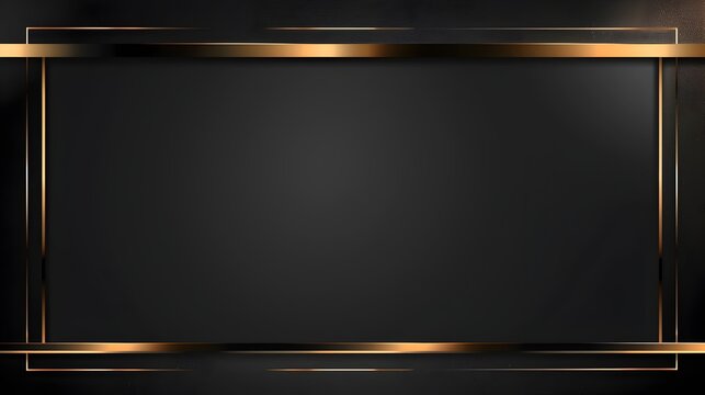 Elegant Golden Frame Abstract Luxury Background Template