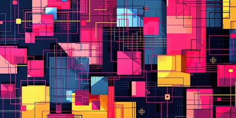 Colorful Abstract Geometric Art