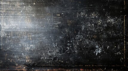 Naklejka premium Close-up black board on black background