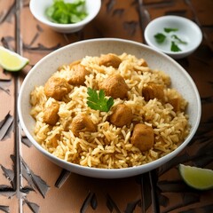 healthy soya chunks rice