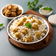 healthy soya chunks rice