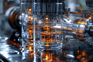 Fototapeta premium manufacturing devices in pharmaceutical processes professional photography