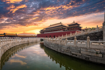 Beijing, The Forbidden City, Meridian Gate