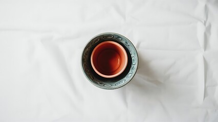 Pot in a pot on a white background