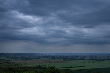 Fototapeta premium Gewitter im Tal