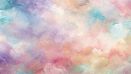 Fototapeta premium Background with blurred pastel colors. Pastel gradient. Watercolor blur: soft blurred background in watercolor style. Abstract pastel colors.