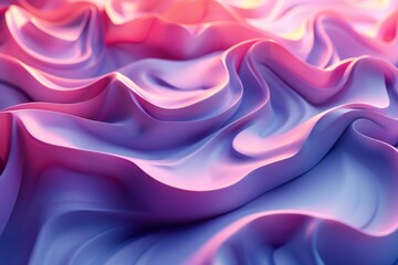 Obraz premium Close up of pink and purple fabric with blurry background