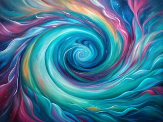 Fototapeta premium A dynamic abstract background with swirling blue and pink colors forming a vortex-like design. Ideal for posters, wallpapers, web banners