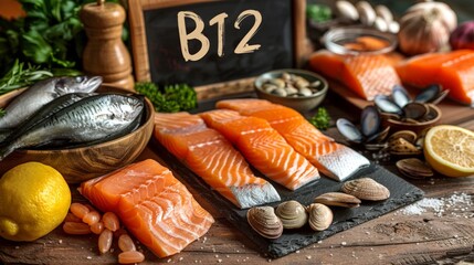 Elegant B12-Rich Seafood Assortment 