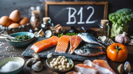 Elegant B12-Rich Seafood Assortment 