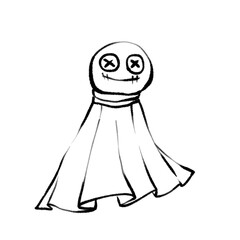 black and cartoon character