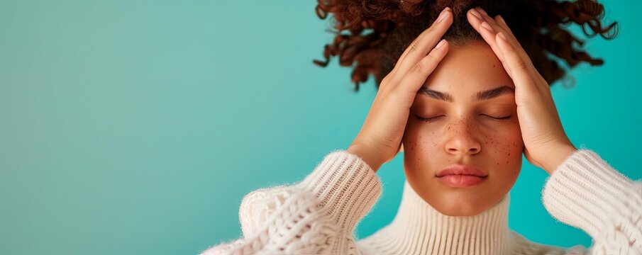 Person with anemia feeling overwhelmed and anxious about their health