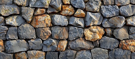 Old castle stone wall texture background as background