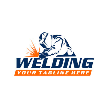 welder logo vector design template