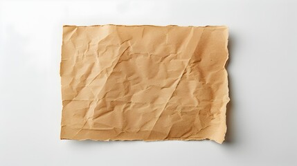 Obraz premium Aged and Crumpled Brown Paper Texture Background