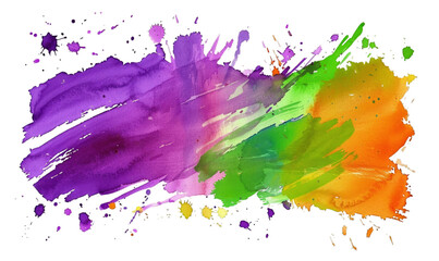 Obraz premium Vibrant Abstract Watercolor Splash – MultiColored Artistic Background for Creative Design, Print, Card, Poster