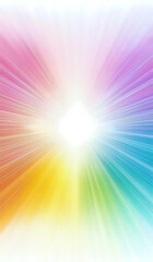 Obraz premium Rainbow and white grainy noised empty space gradient background