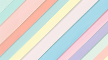 Obraz premium Pastel light colored rainbow graphic background with diagonal stripes