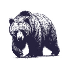 Fototapeta premium bear vector, bear silhouette