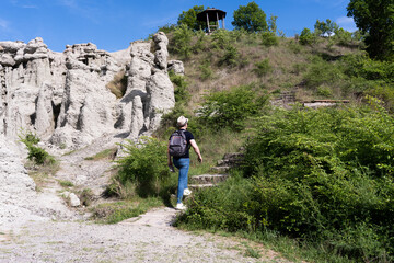 Fototapeta premium A young man explores new destinations by traveling through North Macedonia.