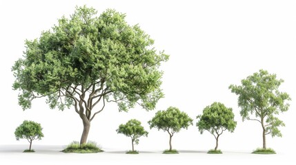 Growing Tree Progression Over Time, Generative AI