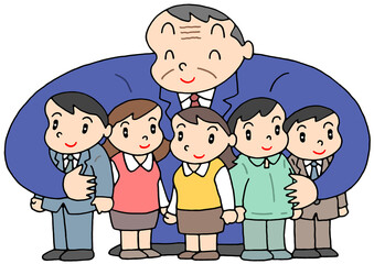 ビジネスのイラスト - 働く仲間・上司・部下・経営者・従業員