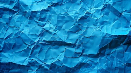  Colorful blue crumpled paper texture rough grunge old blank colored background