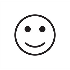 Smiley face icon. Happy Face line emoji vector. smiley face emoticons, emoji line art vector icons for apps and websites, Customer review, satisfaction, feedback, mood tracker.