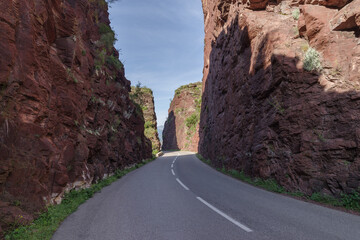 Road to Daluis gorges, Regional Nature Reserve, Southern France
