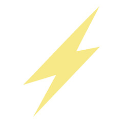 A yellow lightning bolt 
