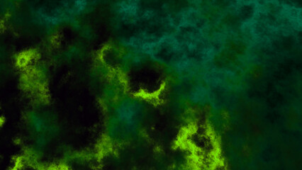 background with space,colorful fog or smoke.green cosmic energy space background