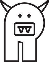 Cute Monster Line Avatar
