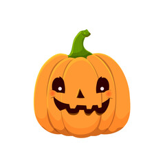 Pumpkin for Halloween Vector Illustration Isolated 