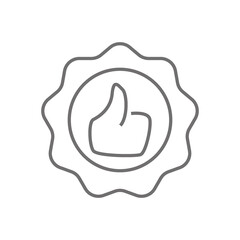 Flat illustration. Victory icon. Award, badge, winner's medal, victory cup. Perfect icon for your design..