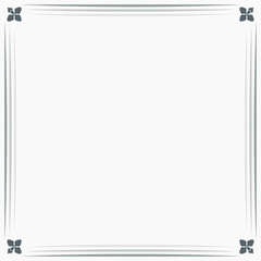 Decorative vintage frames and borders. Square shape design.