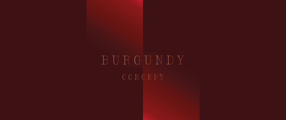 Flat illustration. Minimalist burgundy abstract background with luxurious geometric light shapes. Expensive design for wallpaper, poster, brochure, presentation, website and textile design...