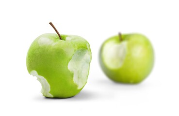 Ripe green fresh apple fruit